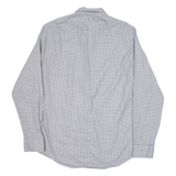 TOMMY HILFIGER Mens Shirt Grey Gingham Long Sleeve L