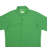 COLUMBIA Mens Shirt Green Check S