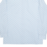 TORERO Mens Shirt Blue 90s Spotted Long Sleeve M