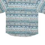 HAPPY LIFE Mens Shirt Blue Fair Isle L