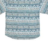 HAPPY LIFE Mens Shirt Blue Fair Isle L