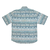 HAPPY LIFE Mens Shirt Blue Fair Isle L