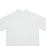 WORLD NATURAL COTTON Mens Plain Shirt Grey 90s L