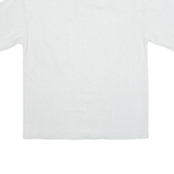 WORLD NATURAL COTTON Mens Plain Shirt Grey 90s L