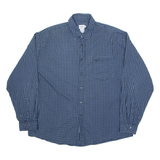 CALVIN KLEIN JEANS Mens Shirt Blue Check Long Sleeve XL