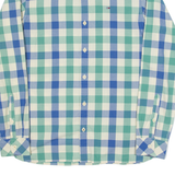 TOMMY HILFIGER Mens Shirt Green Check Long Sleeve M