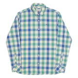 TOMMY HILFIGER Mens Shirt Green Check Long Sleeve M