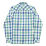 TOMMY HILFIGER Mens Shirt Green Check Long Sleeve M