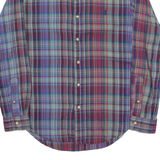 RALPH LAUREN Slim Fit Mens Shirt Blue Check Long Sleeve S