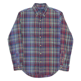 RALPH LAUREN Slim Fit Mens Shirt Blue Check Long Sleeve S