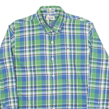 TOMMY HILFIGER Mens Shirt Green Check Long Sleeve M