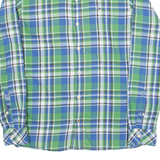 TOMMY HILFIGER Mens Shirt Green Check Long Sleeve M