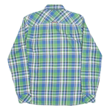TOMMY HILFIGER Mens Shirt Green Check Long Sleeve M