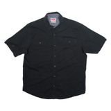 WRANGLER Mens Plain Shirt Black L