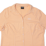 JACK WOLFSKIN Womens Shirt Orange Check M