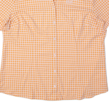 JACK WOLFSKIN Womens Shirt Orange Check M