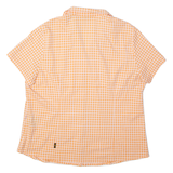JACK WOLFSKIN Womens Shirt Orange Check M