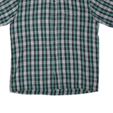 Mens Shirt Green Check L