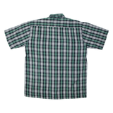Mens Shirt Green Check L
