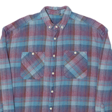 ASOS Mens Shirt Blue Check Long Sleeve S