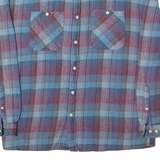 ASOS Mens Shirt Blue Check Long Sleeve S