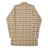 MARSUM Mens Shirt Beige Check Long Sleeve S