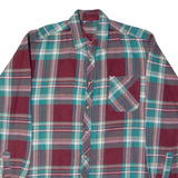 Mens Shirt Red Check Long Sleeve L
