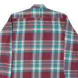 Mens Shirt Red Check Long Sleeve L