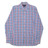 TOMMY HILFIGER Mens Shirt Blue Check Long Sleeve S