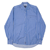 MCGREGOR Mens Shirt Blue Striped Long Sleeve M