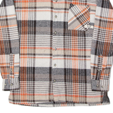 MARRAKECH Mens Shirt Orange Check Long Sleeve L