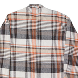 MARRAKECH Mens Shirt Orange Check Long Sleeve L