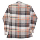 MARRAKECH Mens Shirt Orange Check Long Sleeve L