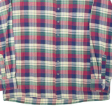 ALEXANDRE Mens Shirt Red Check Long Sleeve L