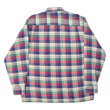 ALEXANDRE Mens Shirt Red Check Long Sleeve L