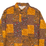 Womens Shirt Orange Floral Long Sleeve XL