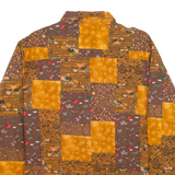 Womens Shirt Orange Floral Long Sleeve XL