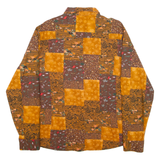 Womens Shirt Orange Floral Long Sleeve XL