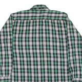 BREMO Mens Shirt Green Check Long Sleeve L