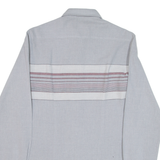 Mens Shirt Blue Striped Long Sleeve S