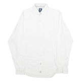 PIERRE CARDIN Stretch Fit Mens Plain Shirt White Long Sleeve S