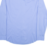 CALVIN KLEIN Extreme Slim Fit Mens Plain Shirt Blue Long Sleeve L
