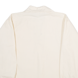 INNES & CROMB LTD Mens Plain Shirt Cream Long Sleeve S
