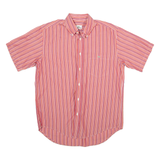 LACOSTE Mens Shirt Red Striped M