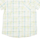 TOMMY HILFIGER Mens Shirt Yellow Plaid L
