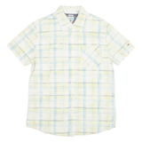 TOMMY HILFIGER Mens Shirt Yellow Plaid L