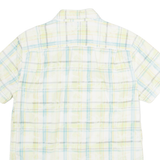 TOMMY HILFIGER Mens Shirt Yellow Plaid L