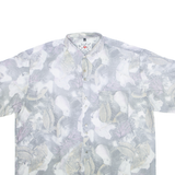 Womens Shirt Grey Viscose Floral XL