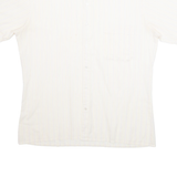 JEAN RIVE Womens Shirt Orange Striped 3/4 Sleeve M