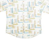 EURO MODE Mens Shirt Beige Crazy Pattern XL